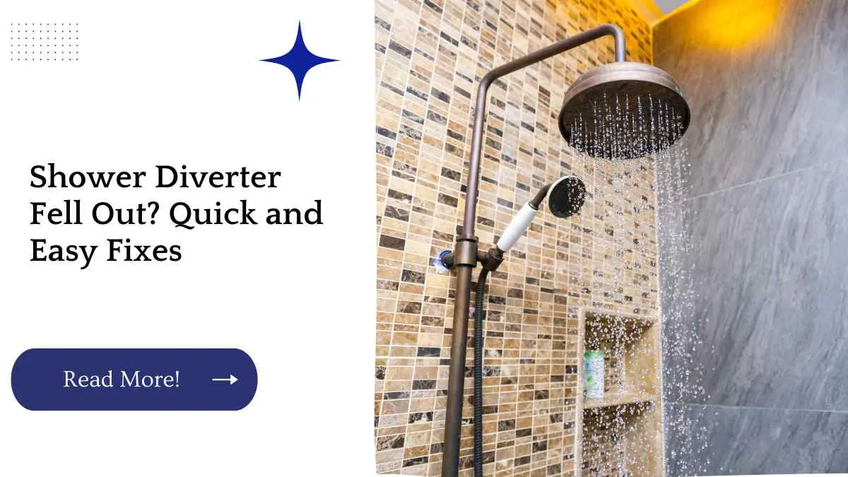 Shower Diverter Fell Out? Quick and Easy Fixes