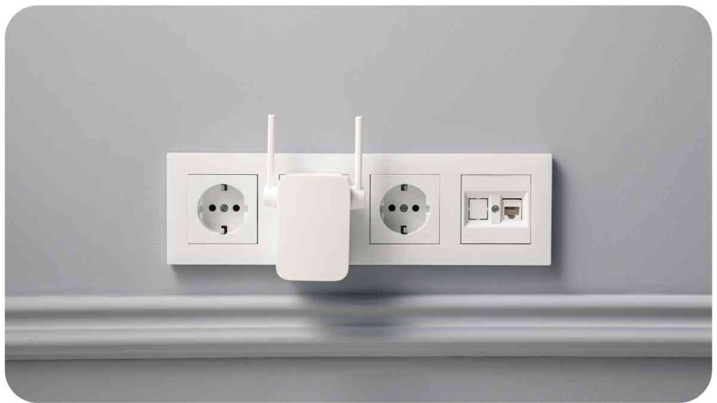 a white electrical outlet with two plugs attached to it